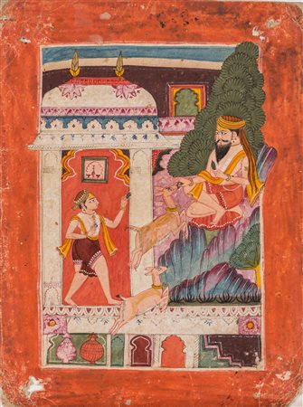 An important miniature from a Ragamala India, South-West Rajasthan, Sirohi,...