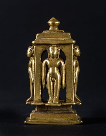 Arte Indiana Tempio jainista in bronzo India settentrionale, XVI - XVII...
