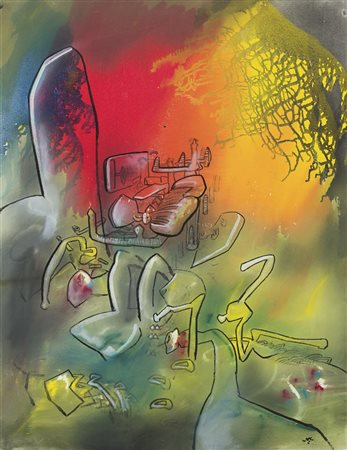 Roberto Matta (Santiago del Cile 1911 - Civitavecchia 2002)&quot;Senza...