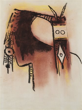 Wifredo Lam (Sagua La Grande 1902 - Parigi 1982)&quot;Senza titolo&quot; 1969...