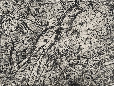 Jean Dubuffet (Le Havre 1901 - Parigi 1985)&quot;Personnage dans un...