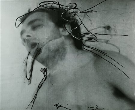 Arnulf Rainer (Baden bei Wien 1929 )&quot;Senza titolo&quot; tecnica mista su...