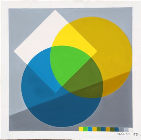 JOEL STEIN 1926 – 2012 Senza titolo, 1996 Olio su cartone, cm. 32 x 32...