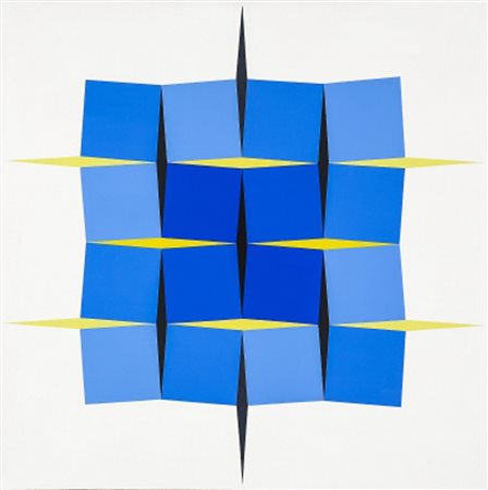 HANS JORG GLATTFELDER 1939 Senza titolo, 1971 Acrilico su tela, cm. 100 x 100...