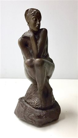 EMILIO GRECO 38x16x16 scultura in bronzo, XXX esemplari anni ‘80