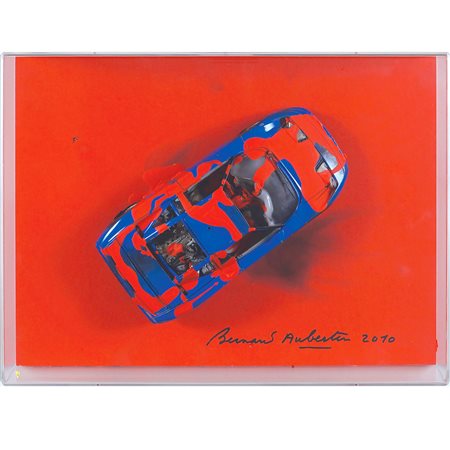 Bernard Aubertin Fontaney-aux-Roses 1934 - 2015 30x40 cm. "Bugatti", acrilico...