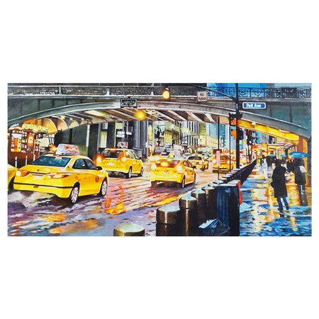 Stefano Altieri Roma 1970 50x100 cm. "Park Avenue" acrilico su tela, 2014,...