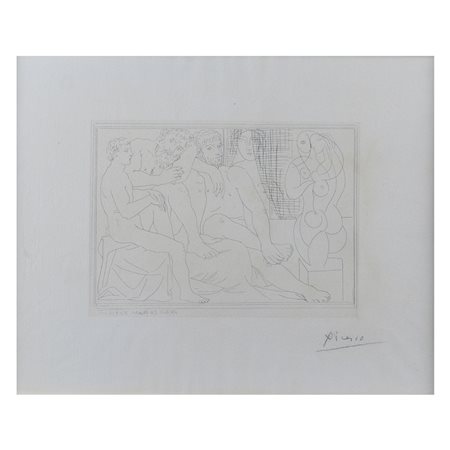 Pablo Picasso Malaga 1881 - Mougins 1973 19x26,5 cm. "Sculpteurs, Modelés et...