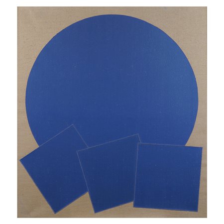 Mario Padovan Trieste 1927 100x90 cm. "Blu 00256670", 1976, acrilico su tela,...