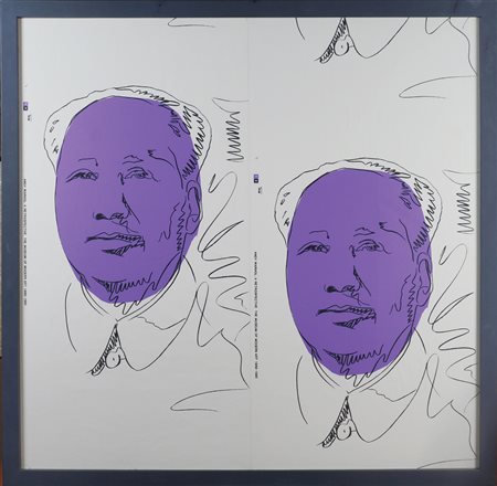 Andy Warhol Pittsburgh 1928 - New York 1987 135x135,5 cm. "Double Mao",...