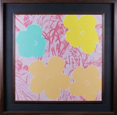 Andy Warhol Pittsburgh 1928 - New York 1987 91,3x91,3 cm. "Flowers", anno...