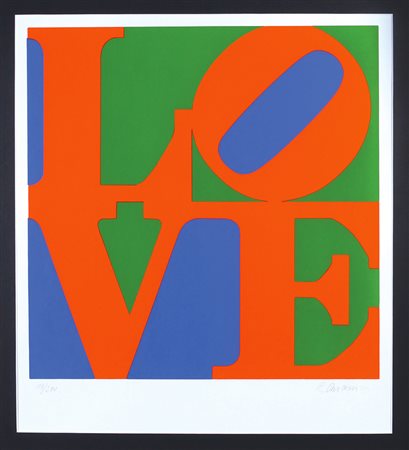 Robert Indiana New Castle - USA 1928 61x61 cm. "Love", serigrafia a colori su...