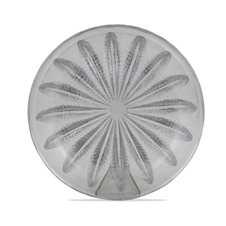 Lalique, grande centrotavola in cristallo Francia, XX Sec. h. 9 - d. 35 cm....