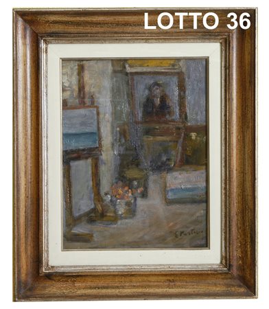 EZIO PASTORIO (1911 – 2006) DIPINTO OLIO SU TELA RAFF. STUDIO DEL PITTORE...