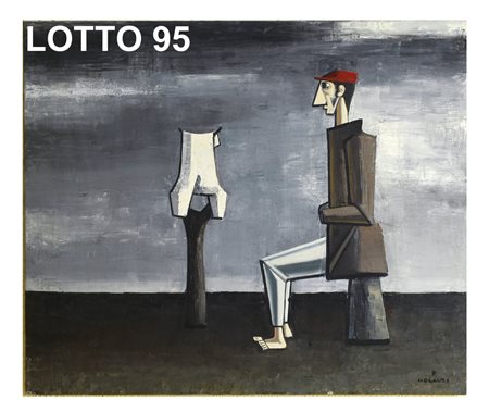 PIETRO LUIGI MORANDO (1889 – 1980) DIPINTO OLIO SU TELA INTITOLATO “CAMICIA...