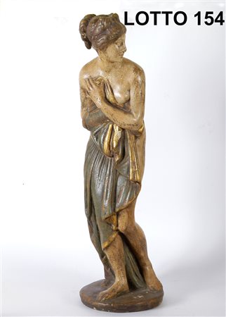 SCULTURA IN TERRACOTTA RAFF. DONNA SVESTITA H. 62