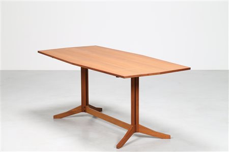 ALBINI FRANCO (1905 - 1977) Tavolo Elittico in legno di teak mod. TL 22,...