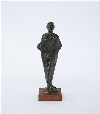 Giuseppe Scalvini (Milano 1908- 2003)"Maternità" scultura in bronzo (h cm 23)...