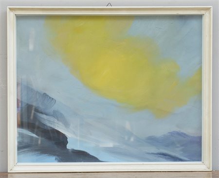 Pivetta Osvaldo (Monza 1922- 1993)"Luce gialla", olio su tela (cm 40x50)...