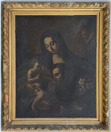 Ignoto del secolo XVIII "Madonna con bambino, S.Antonio d aPadova e putti"...