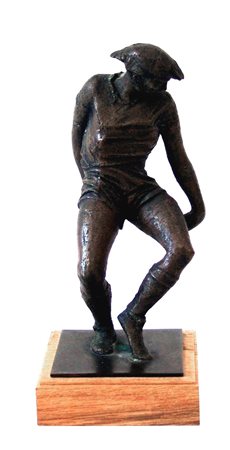 Giovanni Beato 1948, Montelparo (Fm) - [Italia] Calciatore scultura in bronzo...