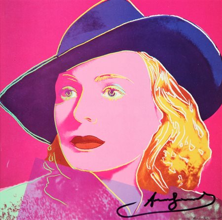 ANDY WARHOL (1928-1987) Ingrid Bergman with hat 1983 farbvariante 02/17 cm...