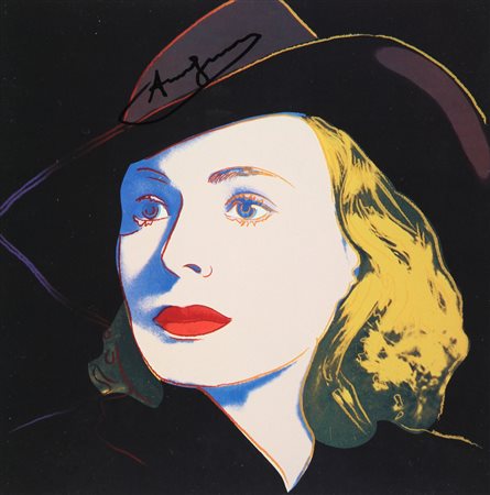 ANDY WARHOL (1928-1987) Ingrid Bergman with hat 1983 farbvariante 03/17 cm...