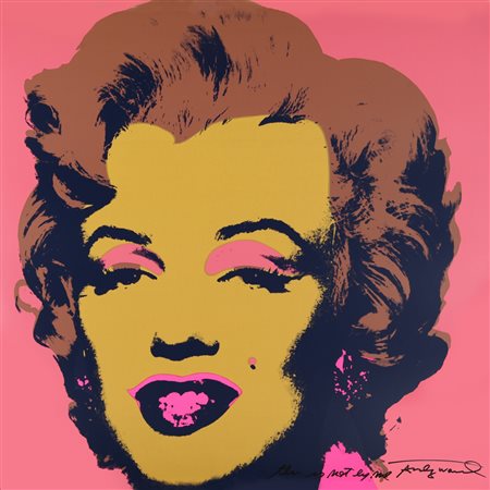 ANDY WARHOL (1928-1987) Marilyn unautorized print 1985 serigrafia verde cm...