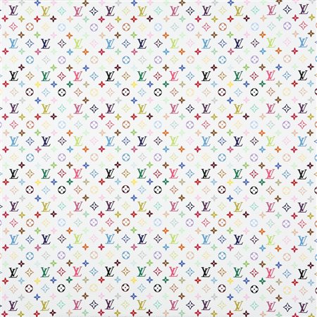 TAKASHI MURAKAMI (1963-) Monogram mini multicolor White 2007 edition canavas...