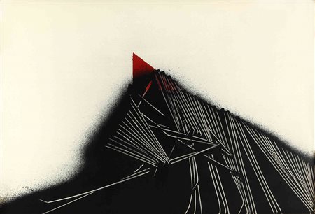 EMILIO SCANAVINO (1922-1986) Senza titolo serigrafia P.A cm 70x100 firmato...