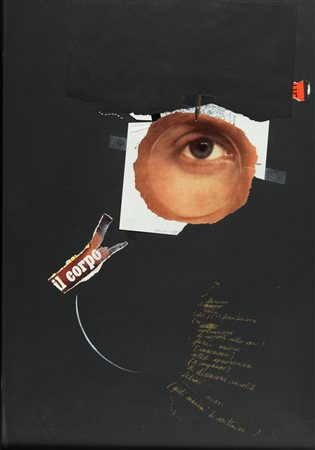 GIOVANNI FONTANA (1946-) Senza titolo 1980 tecnica mista su carta cm 70x50...