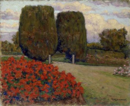 Giorgio Kienerk (Firenze, 1869 - Fauglia, 1948) GIARDINO TOSCANO (FAUGLIA)...