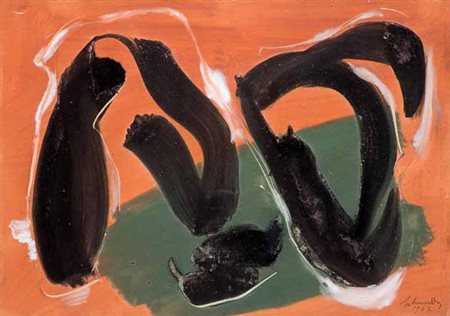 Gérard Schneider Sainte-Croix, Vaud 1896 – Parigi 1986 Gouache n° 4, 1962...