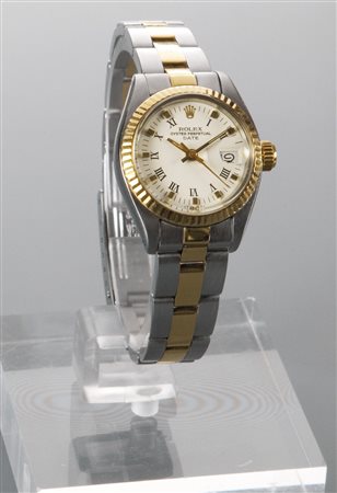 ROLEX Oyster Perpetual Date, misura lady, anni '70 Diam. 26 Cassa in acciaio...