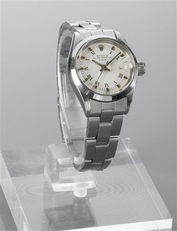 ROLEX Oyster Perpetual Date, misra Lady Diam. 26 Cassa oyster in acciaio in...