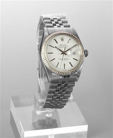 ROLEX Oyster Perpetual Date Just, anni '70, ref. 1601 Diam 36 Cassa oyster in...