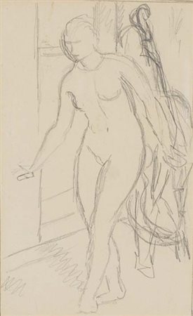 OPPI UBALDO Bologna 1889 - Vicenza 1942 Studio Di Nudo 1928-29 disegno a...