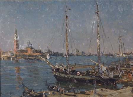 CIARDI EMMA Venezia 1879 - 1933 San Giorgio (1925 Ca) olio su tavola Misure:...