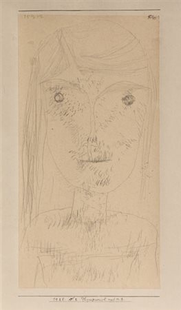 Paul KLEE Münchenbuchsee 1879 - Muralto 1940 Physiognomisch nach M.B., 1925...