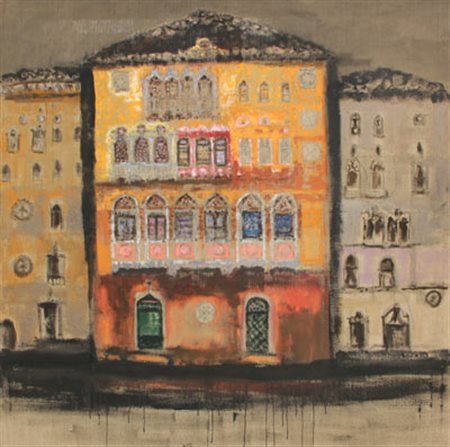 Piero MOSTI Massa 1941 Palazzi a Venezia, 1996 olio su tela oil on canvas cm...