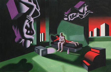 Mark KOSTABI Los Angeles 1960 The green room, 1988 olio su tela oil on canvas...