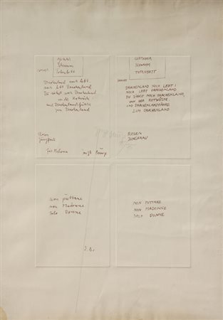 Joseph BEUYS Krefeld 1921 - Dusseldorf 1986 Senza titolo litografia...