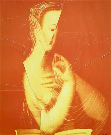 Jiri Kolar (Praga 1914 2002) Senza titolo, 1992 Froissage, cm. 23,5x19,5...