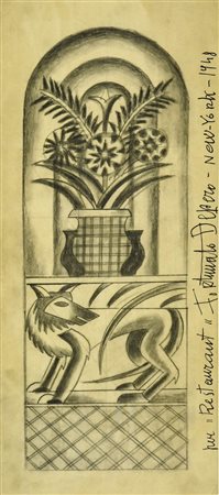 Fortunato Depero (Fondo (Tn) 1892 Rovereto (Tn) 1960) Per Restaurant - New...