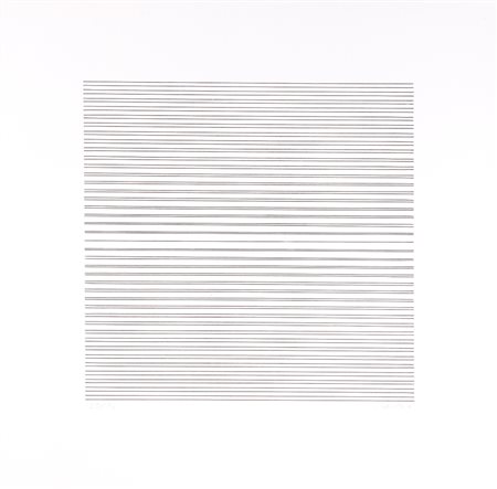 FRAN&Ccedil;OIS MORELLET (1926-2016) Senza Titolo Serigrafia cm 70x70 Firma e...