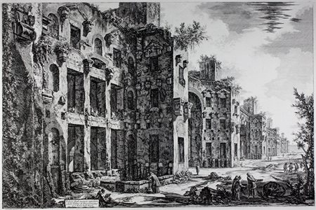 Giovanni Battista Piranesi,&nbsp;Veduta degli avanzi superiori delle Terme di...