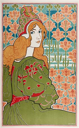 Louis John Rhead,&nbsp;Jane. Litografia a colori. mm 350x215. Foglio: mm...