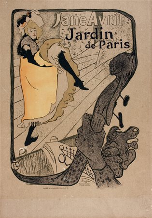 Henry (de) Toulouse-Lautrec&nbsp;[da],&nbsp;Jane Avril.1898 ca.Litografia a...