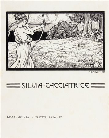 Alfredo Baruffi,&nbsp;Silvia cacciatrice.1904Penna e inchiostro di china su...