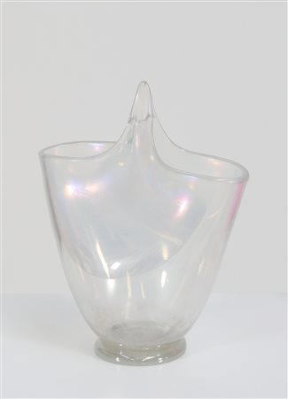 BAROVIER ERCOLE (1889 - 1974) Vaso in vetro evanescente. -. Cm 20,00 x 24,00...